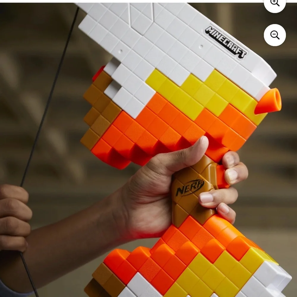 New NERF Minecraft Sabrewing Motorized Blaster Bow 8 Elite Darts 8-Dart Clip